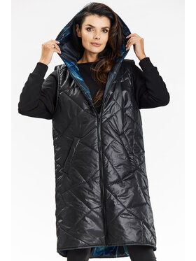 Awama Awama Bezrękawnik A683 Czarny Basic Fit