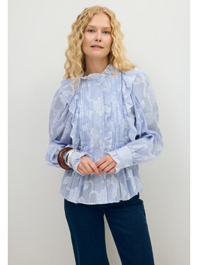 BIZUU BIZUU Košile BLUE FLORAL REGULAR COTTON SHIRT TULLA Modrá Standard Fit