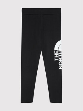 The North Face The North Face Leggings Cotton Blend Big Logo NF0A3VEH Crna Slim Fit