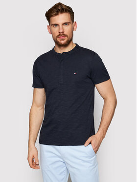 tommy hilfiger baseball collar slim polo shirt