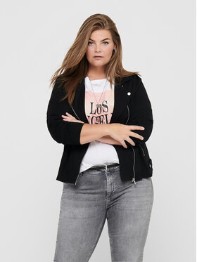 ONLY Carmakoma ONLY Carmakoma Демісезонна куртка Goldtrash 15218364 Чорний Regular Fit