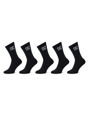 DC DC Комплект 5 чифта дълги чорапи мъжки ADYAA03155 Черен