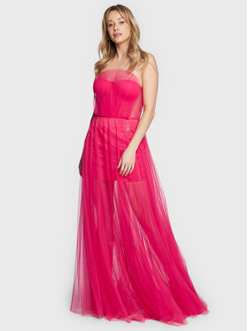 Fracomina Fracomina Večerní šaty FQ23SD3011W52901 Růžová Slim Fit