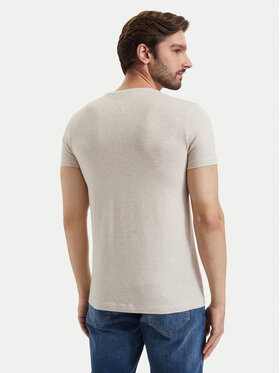 Tommy Hilfiger Tommy Hilfiger T-krekls MW0MW10800 Krēmkrāsas Slim Fit