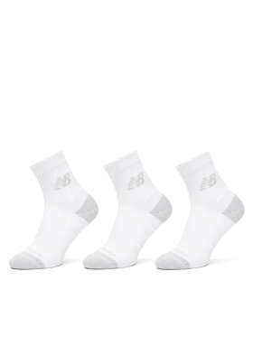 New Balance New Balance Set di 3 paia di calzini lunghi unisex Active Cushion Quarter Socks LAS35204WT Bianco