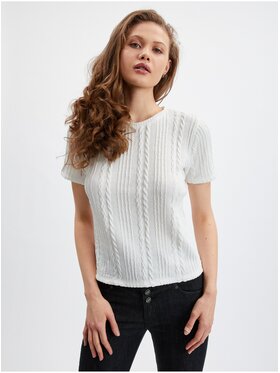 Orsay Orsay Bluzka 155062001000__XL Biały Slim Fit