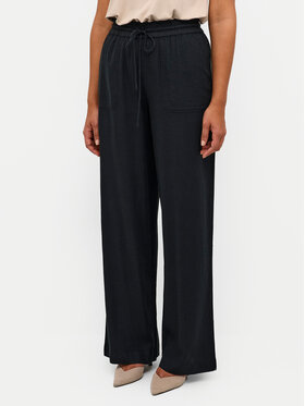 Kaffe Kaffe Pantaloni din material Milia 10508314 Negru Loose Fit
