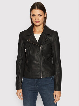 YAS YAS Nahkjope Sophie 26018510 Must Regular Fit