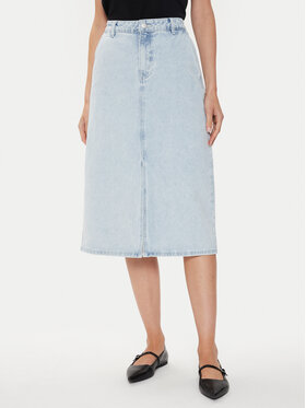 Vila Vila Jeansrock Kira 14099130 Blau Regular Fit