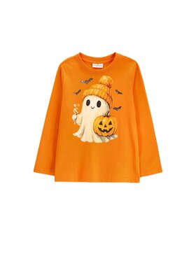 Coccodrillo Coccodrillo Longsleeve ZC6143101VUA-006 Pomarańczowy Regular Fit