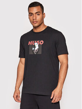 Hugo Hugo T-Shirt Dhynx 50473165 Černá Regular Fit