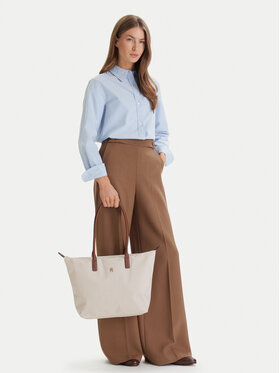 Tommy Hilfiger Tommy Hilfiger Geantă Popette Tote AW0AW17711 Écru