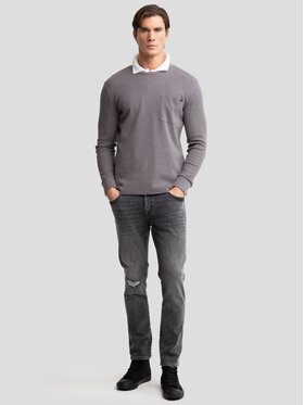 BIG STAR BIG STAR Longsleeve DEMIR_903_180 Szary Basic Fit