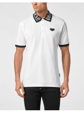PHILIPP PLEIN PHILIPP PLEIN Polo 9409 Biały Slim Fit