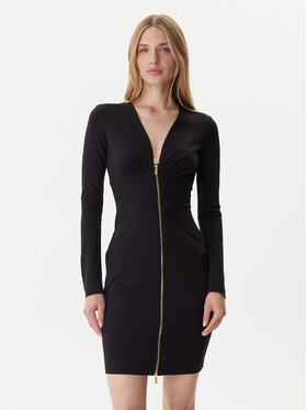 Just Cavalli Just Cavalli Pletena obleka 79PAO937 J0092 Črna Slim Fit