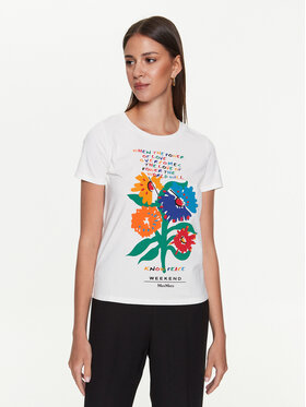 Weekend Max Mara Weekend Max Mara T-shirt Chopin 2359710431600 Bijela Regular Fit