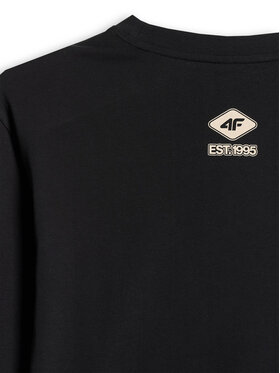 4F 4F Longsleeve NATURE’S TRAIL Czarny Regular Fit