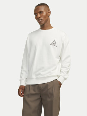 Jack&Jones Jack&Jones Džemperis ar kapuci Mystic 12257735 Balts Relaxed Fit