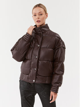 Guess Guess Pehelykabát Ivana W3BL12 WFSP0 Barna Regular Fit