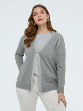 Fiorella Rubino Fiorella Rubino Sweter M105L008379N013 Szary A-Line Fit
