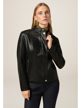 Oltre Oltre Kurtka z imitacji skóry R359R002240N033 Czarny Slim Fit