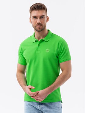 Ombre Ombre Polokošile S1374 Zelená Regular Fit