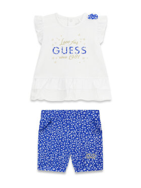 Guess Guess Komplet t-shirt i spodenki A6GG04 K6YW4 Niebieski Regular Fit