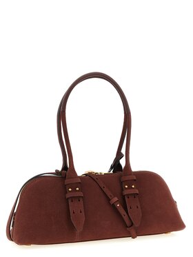 PINKO PINKO Torebka Bordeaux Cowhide Shoulder Bordowy