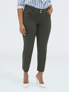 Fiorella Rubino Fiorella Rubino Pantaloni di tessuto P713T005196N035 Verde Skin Fit