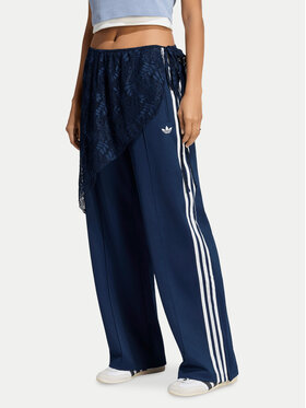 adidas adidas Spodnie dresowe 2In1 Firebird Loose Track Trousers With Lace Skirt LG4273 Niebieski Relaxed Fit