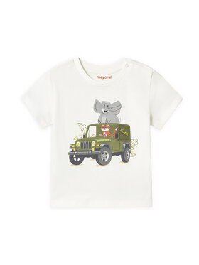 Mayoral Mayoral Tricou 1053 Alb Regular Fit