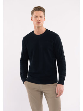Volcano Volcano Bluza B-DREK Granatowy Regular Fit