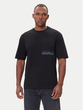 HUGO HUGO T-Shirt Nogoste 50549120 Černá Regular Fit