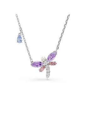 Swarovski Swarovski Naszyjnik Dragonfly Ariana Grande 5737383 Srebrny