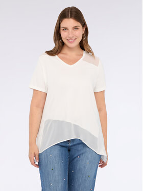 Fiorella Rubino Fiorella Rubino T-Shirt G00GL008724N011 Biały A-Line Fit