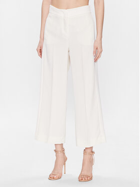Marella Marella Kalhoty z materiálu Grace 2331310533 Écru Regular Fit