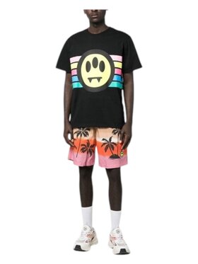 Barrow Barrow T-Shirt 034117-n Czarny Regular Fit