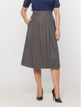 Willsoor Willsoor Spódnica midi 68192 Beżowy A-Line Fit