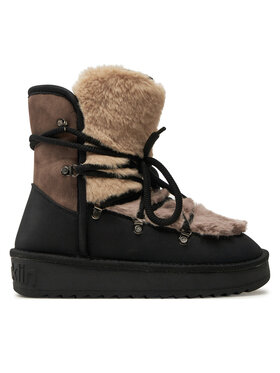 D.Franklin D.Franklin Stivali da neve Nordic Trk Fur DFSH370012 Nero