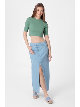 LAURELLA LAURELLA Spódnica 7UL020 Niebieski Regular Fit