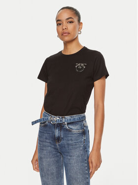 PINKO Pinko Tricou Nambrone 103320 A24E Negru Relaxed Fit