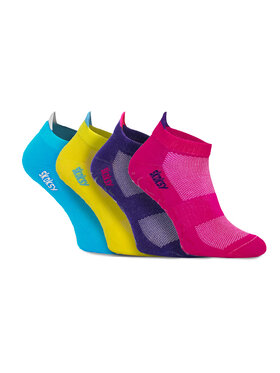 Zooksy Zooksy Zestaw 4 par niskich skarpet unisex Skoksy Kolorowy