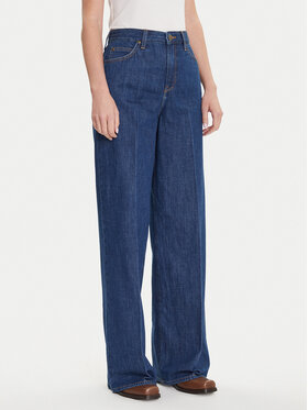 Lee Lee Džínsy Stella 112107279 Tmavomodrá Wide Leg