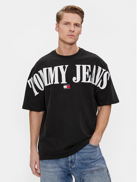 Tommy Jeans Tommy Jeans T-Shirt Tjm Ovz Badge Tj Tee DM0DM18565 Czarny Regular Fit
