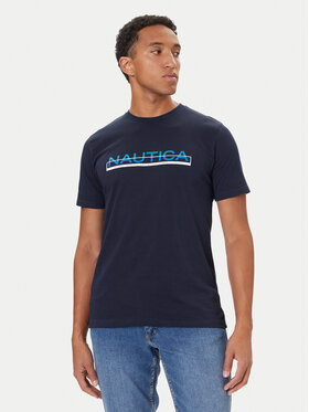 Nautica Nautica Tricou Koa N1S03430 Bleumarin Regular Fit