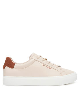Calvin Klein Calvin Klein Tenisice Vulc Lace Up Lth W/Sue Bt HW0HW02571 Bež