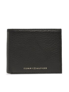 Tommy Hilfiger Tommy Hilfiger Duży Portfel Męski Prem Leather Mini Cc Wallet AM0AM10988 Czarny