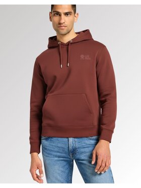 Lee Lee Bluza Seasonal Hoodie Brązowy Hoodie Fit