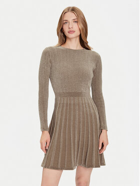 Guess Guess Džemper haljina W5BK79 Z3902 Bež Regular Fit