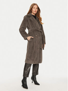 Marciano Guess Marciano Guess Кожено палто Claire 4BGL33 7206A Кафяв Regular Fit